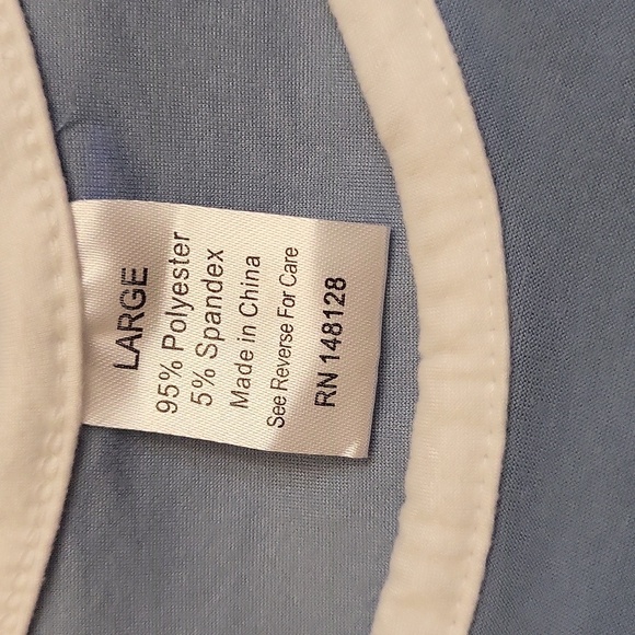 Shein Blue Side Stripe Crop Top - Picture 4 of 4